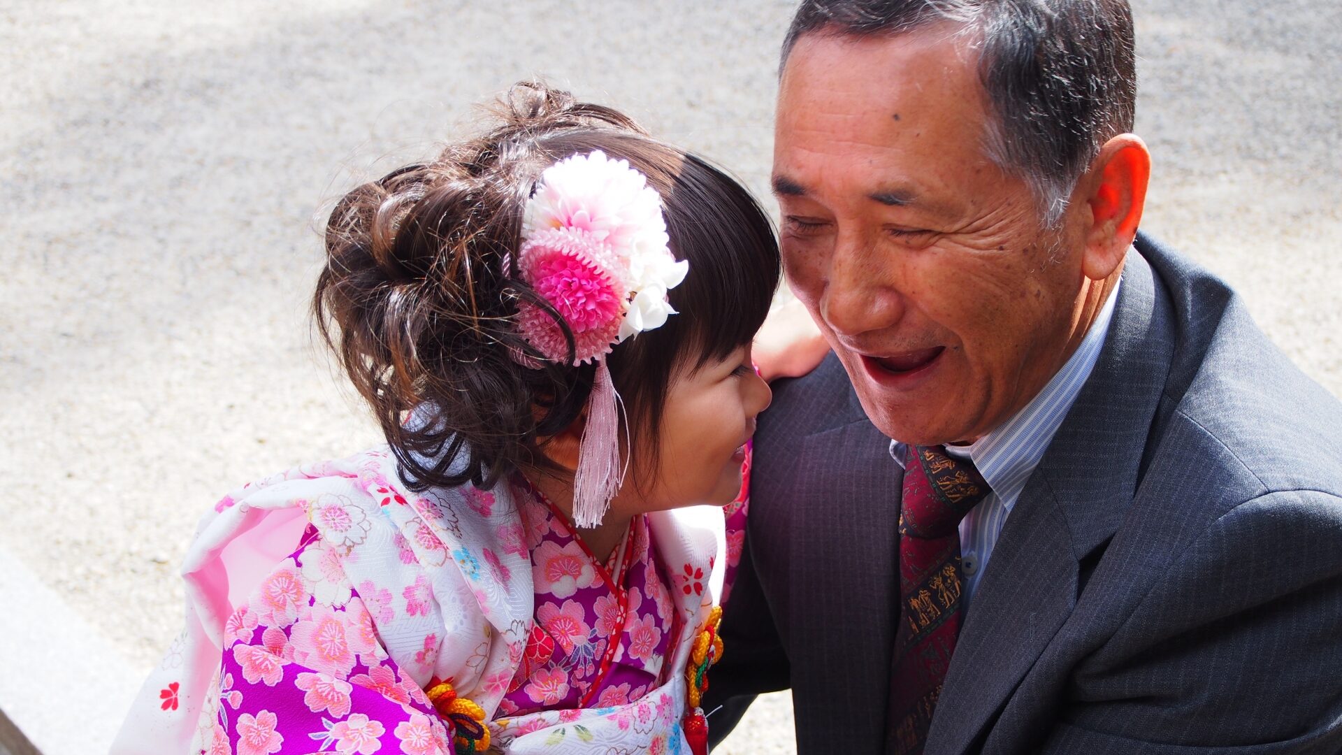 七五三 出張撮影 祖父母 家族写真  イメージ