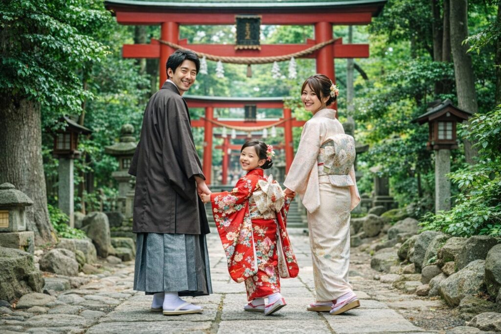 七五三　出張撮影　家族写真